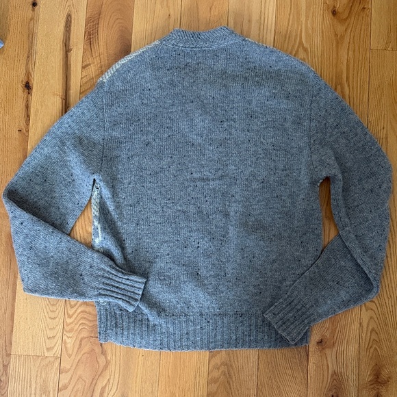 Vintage Pendleton Gray Fair Isle V-Neck Sweater - Picture 3 of 3